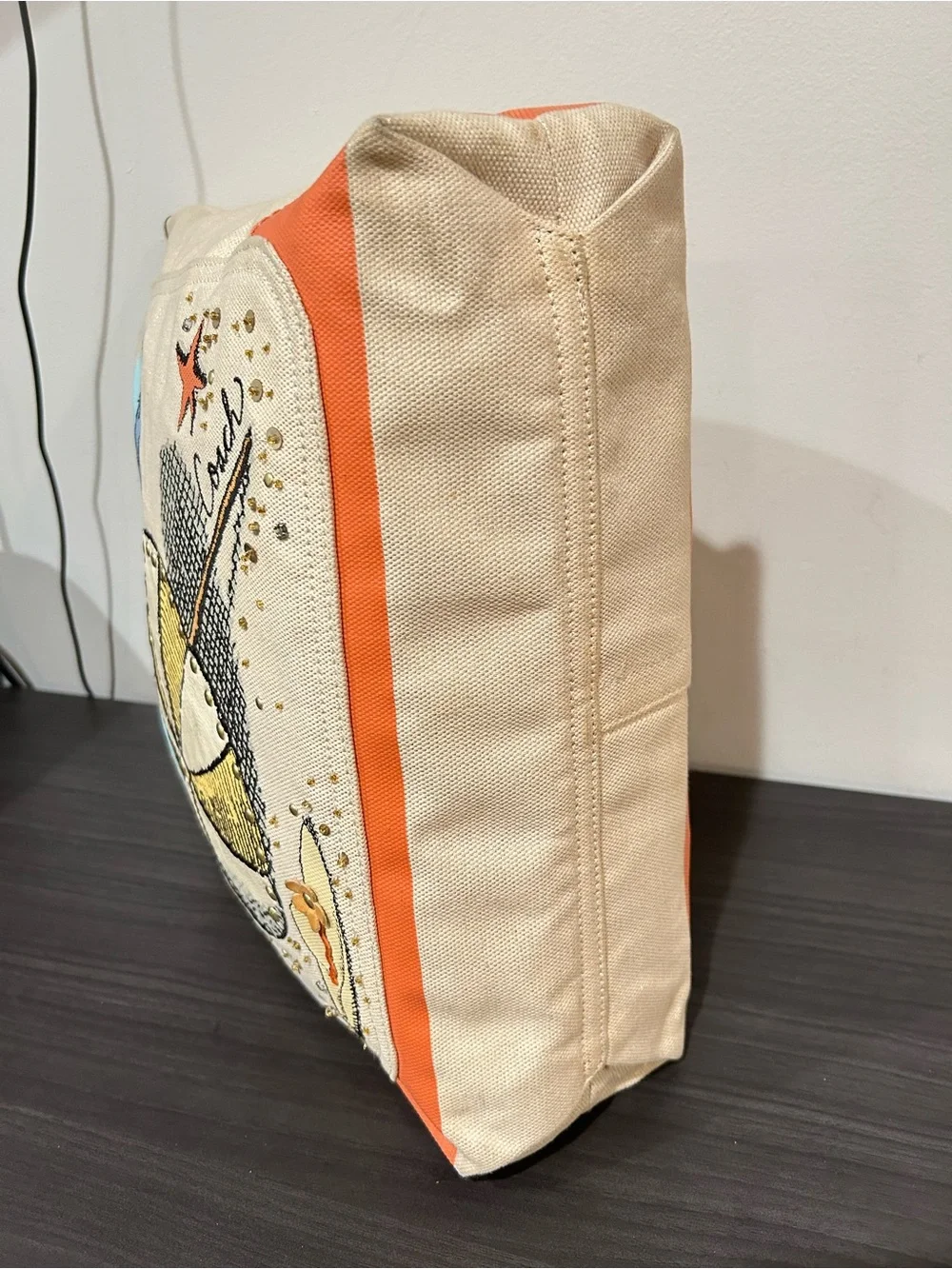 Coach Pierre Le-Tan Beach Umbrella Canvas Tote (Style# 14962) limited-edition